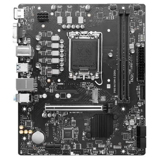 MSI PRO H610M-E DDR4 3200MHZ mATX 1700p resmi