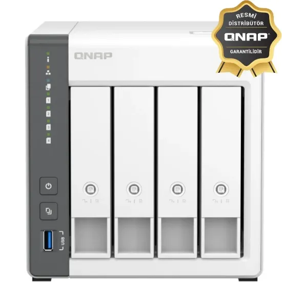 QNAP TS-433-4G 4 YUVALI 4GB DEPOLAMA ÜNİTESİ (Resmi Distribütör Garantili) resmi