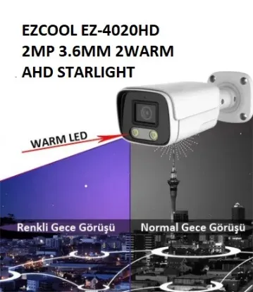 EZCOOL EZ-4020HD 2 MP 3.6MM FULLCOLOR BULLET KAMERA  resmi