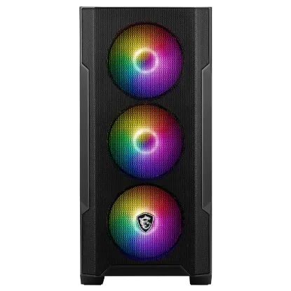 MSI MAG FORGE M100R 4X120mm ARGB mATX GAMING KASA resmi