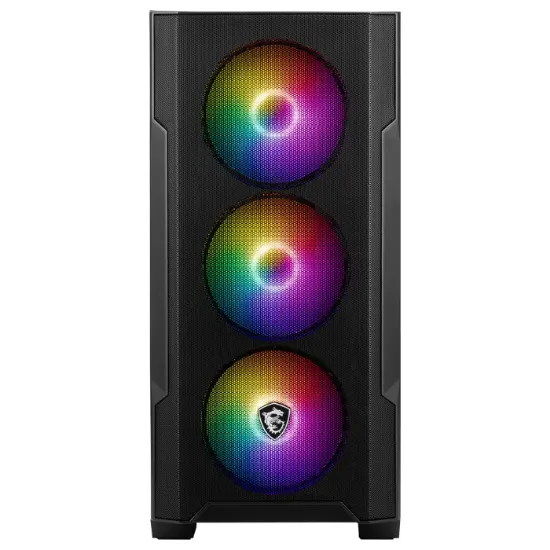 MSI MAG FORGE M100A 4x120mm ARGB mATX GAMING KASA resmi