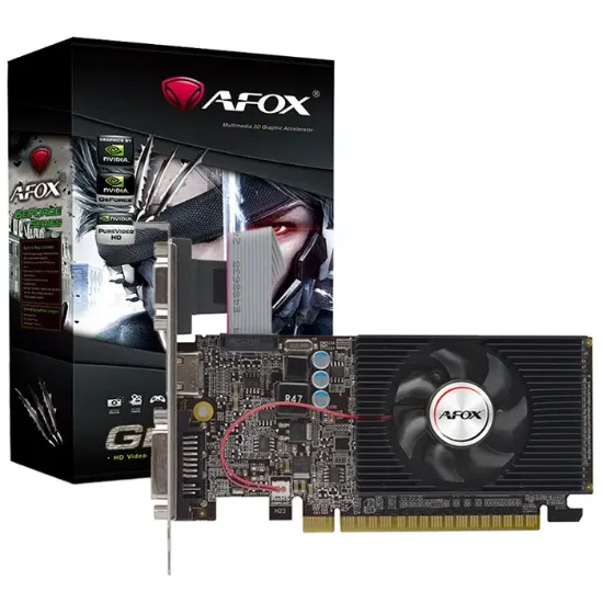 AFOX GEFORCE GT610 2GB DDR3 64 Bit (AF610-2048D3L7-V6) (LP) resmi