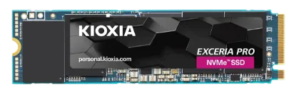 1TB KIOXIA EXCERIA PRO PCIe 4.0 M.2 NVMe 3D 7300/6400MB/s LSE10Z001TG8 resmi