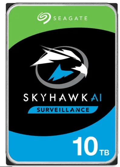 10TB SEAGATE SKYHAWK AI 256MB 7200Rpm 7/24 ST10000VE001 resmi