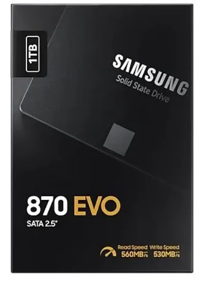 1TB SAMSUNG 870 560/530MB/s EVO MZ-77E1T0BW SSD (Resmi Distribütör Garantili) resmi
