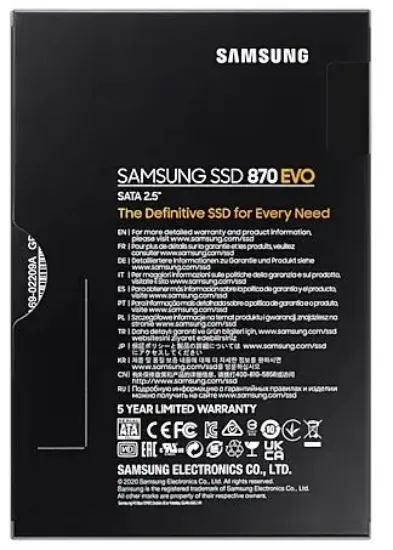 1TB SAMSUNG 870 560/530MB/s EVO MZ-77E1T0BW SSD (Resmi Distribütör Garantili) resmi