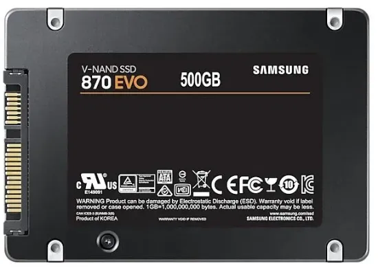 500GB SAMSUNG 870 560/530MB/s EVO MZ-77E500BW SSD (Resmi Distribütör Garantili) resmi