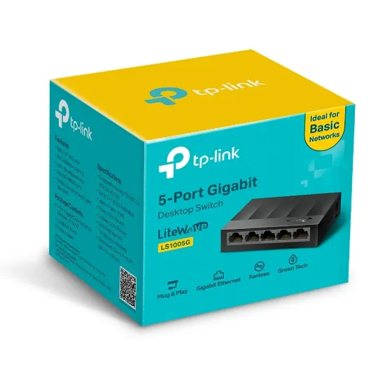 TP-LINK LS1005G 5PORT 10/100/1000 YÖNETİLEMEZ SWITCH resmi