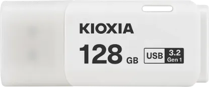 128GB USB3.2 GEN1 KIOXIA BEYAZ USB BELLEK LU301W128GG4 resmi