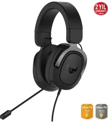 ASUS TUF GAMING H3 GUN METAL 7.1 3.5MM KULAKLIK resmi
