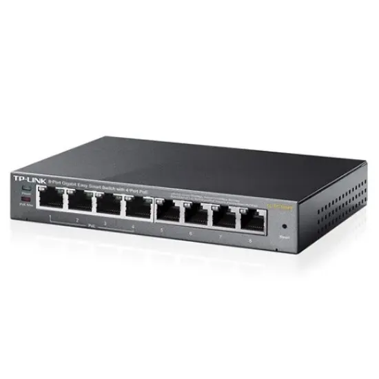 TP-LINK TL-SG108PE 8PORT 10/100/1000 YÖNETİLEBİLİR POE SWITCH resmi
