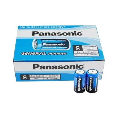Panasonic R14BE/2PS Manganez Orta C Boy Pil (24'lü Paket) resmi