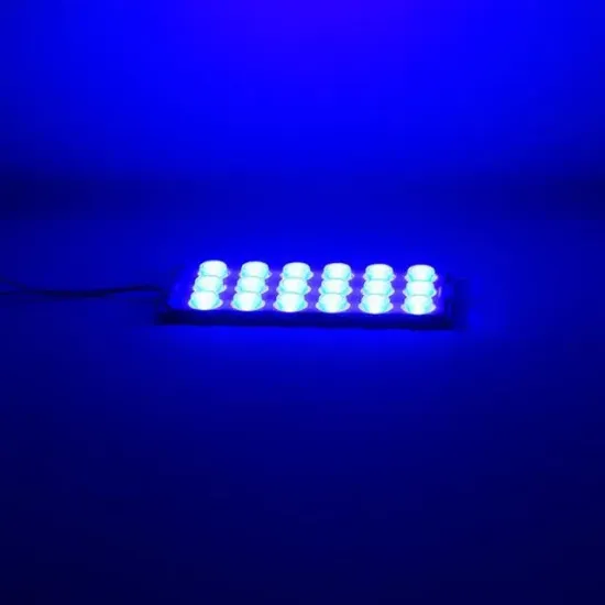 Powermaster 12 Volt 6 Watt Mavi 18 Ledli 2'li Paket Yanıp Sönen Modül Led resmi