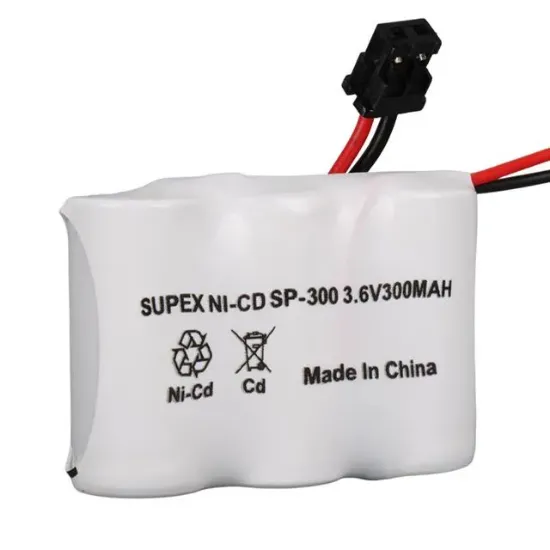 Supex SP-300 NI-CD Kısa Açık 3.6 Volt 300mAh Telsiz Telefon Pili resmi