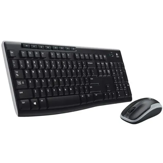Logitech MK270 Kablosuz Klavye Set Mm Q Tr Siyah resmi
