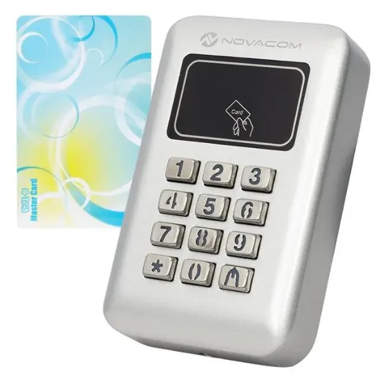 Novacom NC-MS03WP RFID - Şifrematik Kart Okuyucu Otomatik Kapı Kilit Sistemi (Pin - Proximity) resmi