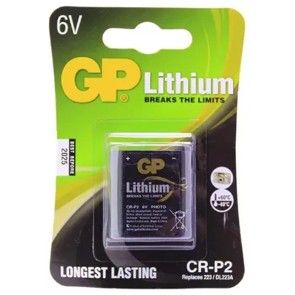 GP CRP2 6 Volt Lityum Fotoğraf Makinesi Pili Şarj Edilemez resmi