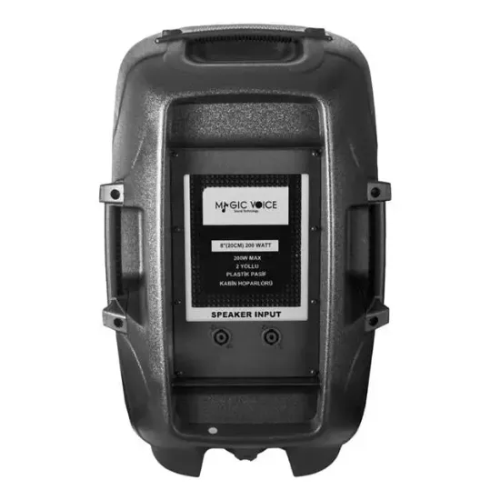 MagicVoice MV-3408 20 Cm 200 Watt 8'' Plastik Kabin Pasif Hoparlör resmi