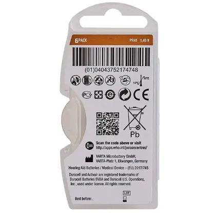 Duracell 312 No Kulaklık Pili (6'lı Paket) resmi