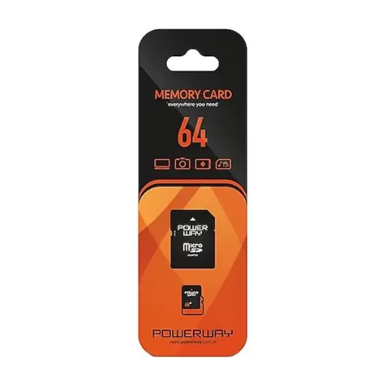 Powerway PWR-64 64 GB Micro SD Hafıza Kartı Class 10 resmi