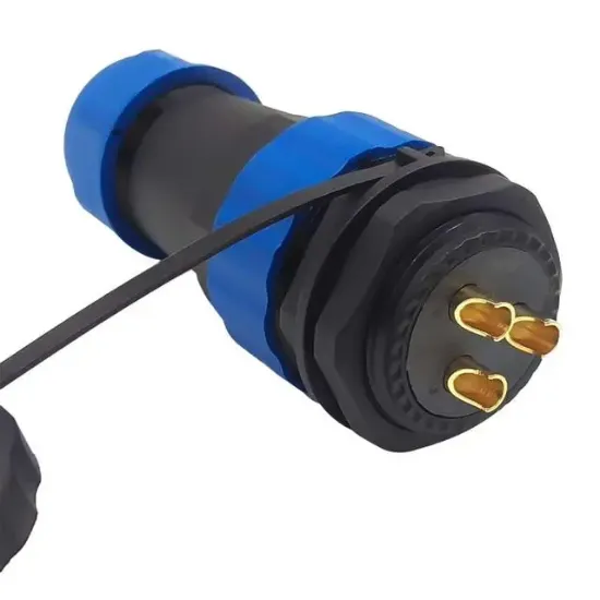 SD28 Su Geçirmez 3 Pin  Erkek-Dişi Yuvarlak 28 Mm Konnektör resmi