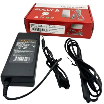 Fully 1611M 12 Volt - 7 Amper 5.5*2.5 Uçlu Plastik Kasa Masaüstü Adaptör resmi