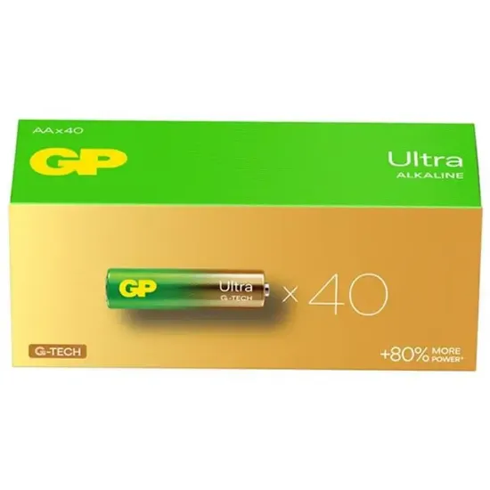 GP 15AU R6 Ultra Alkalin Kalem AA 40‘lı Paket resmi