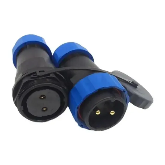 SD28 Su Geçirmez 2 Pin 28 Mm Düz Kablo Konnektör resmi