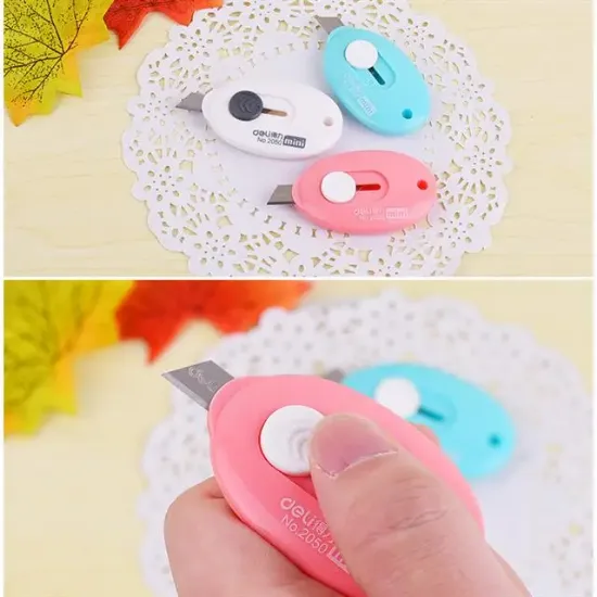 Powermaster PM-14375 Çelik Bıçaklı Mini Tekli Falçata Maket Bıçağı resmi