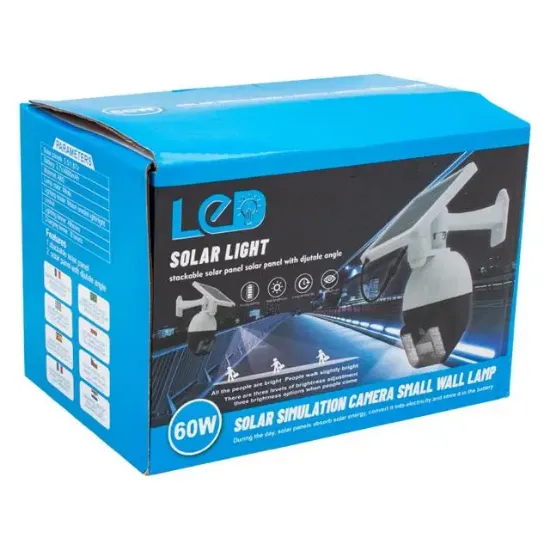 Powermaster T-30 Solar Panelli Hareket Sensörlü Ledli Maket Kamera resmi