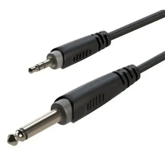 Roxtone RX K13501 3.5 Mm Stereo Erkek / Mono Gitar Erkek 1 Metre Ara Kablo resmi