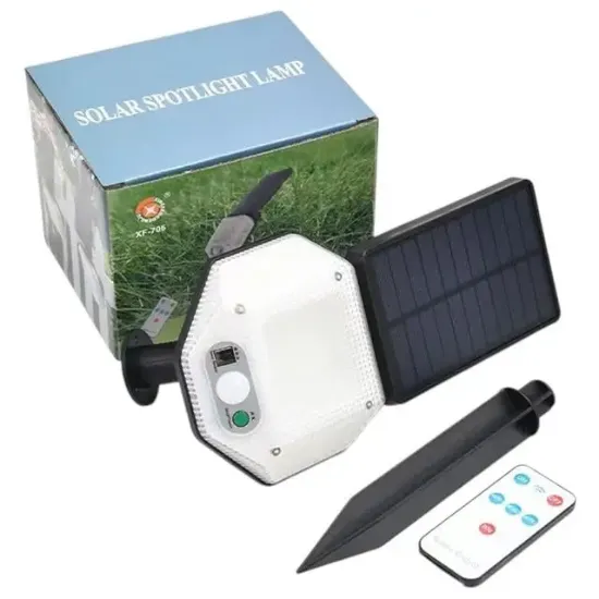 Powermaster PM-14917 Sensörlü Kumandalı 3 Kademeli Solarlı Bahçe Aydınlatma Lambası resmi