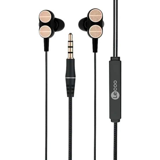 Lenovo Lecoo EH102 3.5 Mm Jacklı Siyah Kablolu Kulak İçi Mikrofonlu Kulaklık resmi
