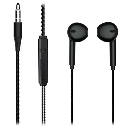 Lenovo Lecoo EH104B 3.5 Mm Jacklı Kablolu Kulak İçi Mikrofonlu Kulaklık Siyah resmi