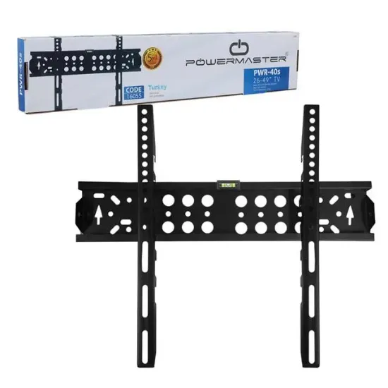 Powermaster PWR-40S Kilitli 26''-49''Lcd-Led Tv Duvar Askı Aparatı  resmi
