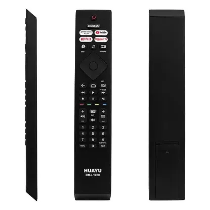 Huayu Philips RM-L1760 Ambilight-Netflix-Prime Video-Youtube-Rakuten Tv Tuşlu Led Tv Kumanda resmi