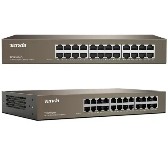 Tenda TEG1024D 24 Port Gigabit Rackmount Switch resmi