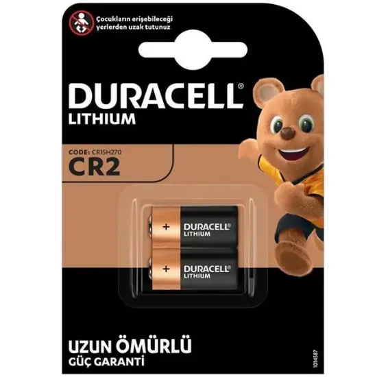 Duracell CR2 3 Volt Lityum 2'li Pil resmi