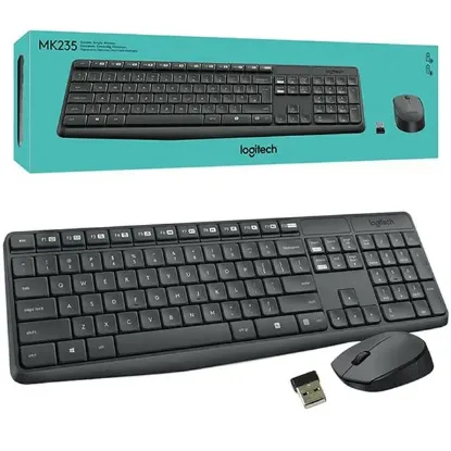 Logitech MK235 Kablosuz Q Klavye Mouse Seti resmi
