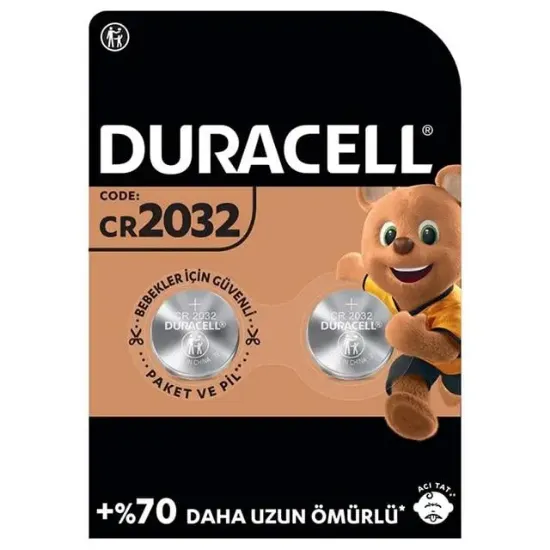 Duracell CR2032 Lityum Düğme Pil (2li Paket) resmi
