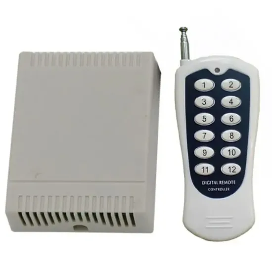 Weko 12 Volt - 433 Mhz 12 Kanallı Uzaktan Kumandalı Garaj Kumandası Kopyalama ve Role Devresi resmi