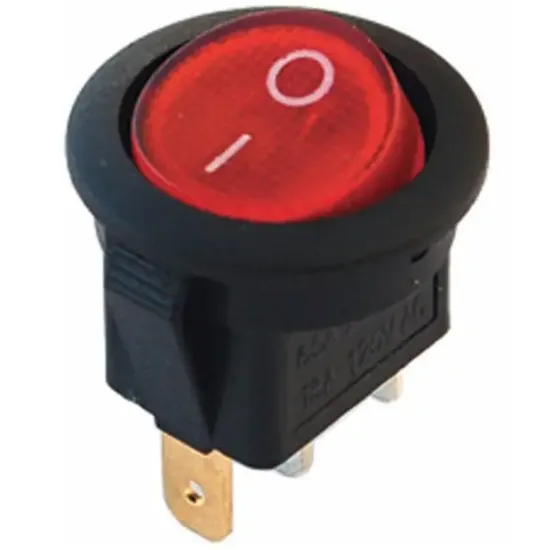 PowerMaster IC-131A 3 Pin Yuvarlak Işıklı Anahtar 20 Mm resmi