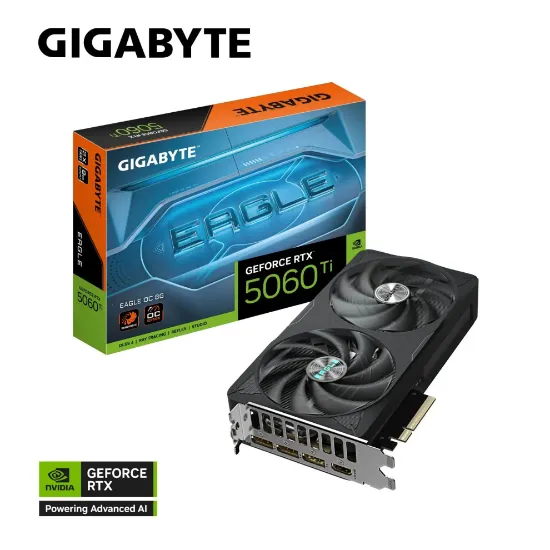 GIGABYTE 5060TI EAGLE OC GV-N506TEAGLE OC-8GD 8GB GDDR7 128Bit resmi