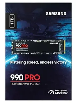 1TB SAMSUNG 990 PRO 7450/6900MB/s M.2 NVMe MZ-V9P1T0BW (Resmi Distribütör Garantili) resmi
