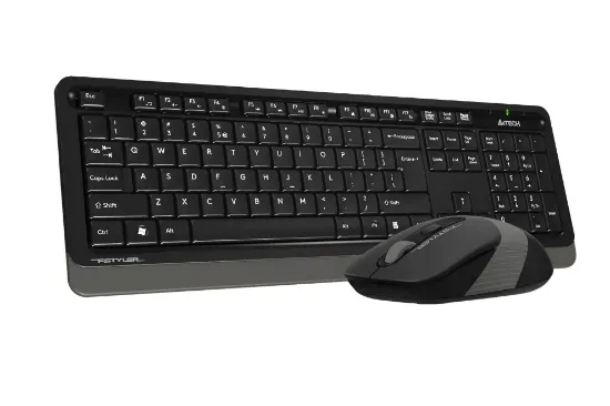 A4 TECH FG1010 Q 2.4 GHZ USB GRİ KLAVYE+MOUSE KABLOSUZ SET resmi