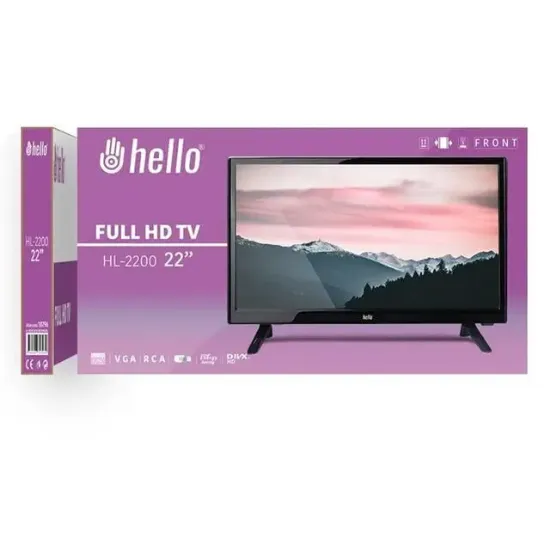 Hello HL-2200 22'' Vga-HDMI-Rca HD Araç Monitörü resmi