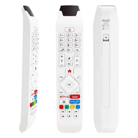 Vestel RCA343140P Youtube-Netflix-Prime Video Tuşlu Lcd-Led Tv Kumanda Beyaz resmi