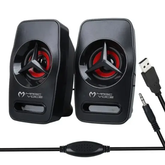 Magicvoice T-19 1+1 USB Pc Mini Hoparlör - Speaker (2*3 Watt - 4 Ohm) resmi