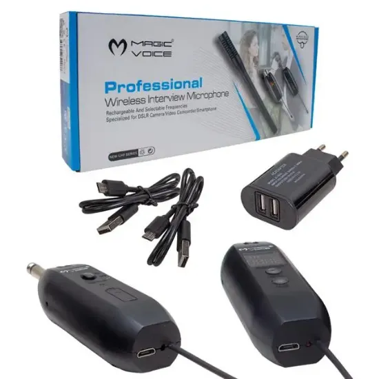Magicvoice Mv-19603 UHF Kablosuz Kamera Uyumlu Mikrofon resmi