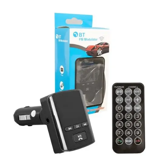 Hello Usb-SD-Bluetooth-Mp3 Destekli 12-24 Volt Ekranlı Hafızasız Fm Transmitter HL-19682 resmi